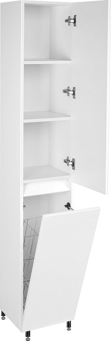 Шкаф-пенал Даллас белого цвета - купить Пеналы для ванной комнаты по цене 21481.0