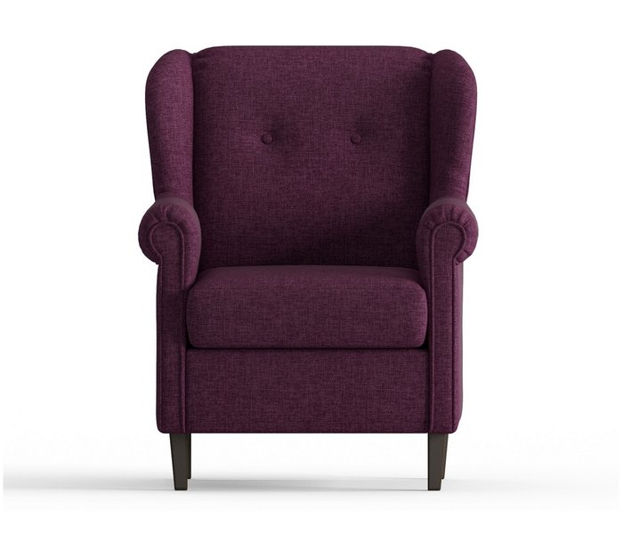 Кресло из рогожки Леон фиолетового цвета - купить Интерьерные кресла по цене 15990.0