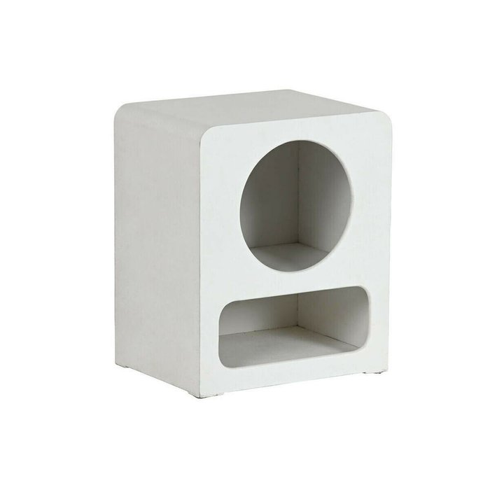 Ночной столик Белый Деревянный MDF 40 x 30 x 48 cm