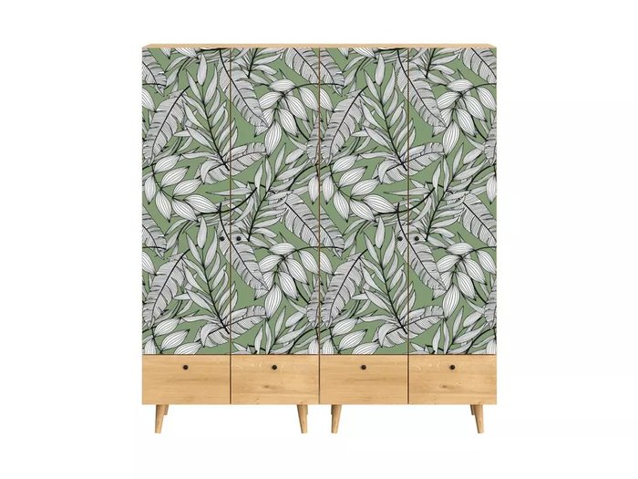 Композиция Frida 12 с принтом Jungle на деревянных ножках - купить Гостиные гарнитуры по цене 105648.0