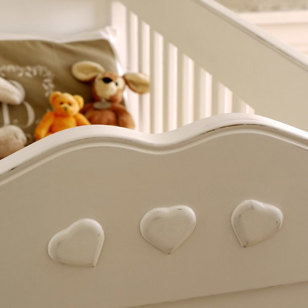 Кровать для новорожденного с регулируемой высотой Нордик белого цвета - лучшие Колыбели в INMYROOM