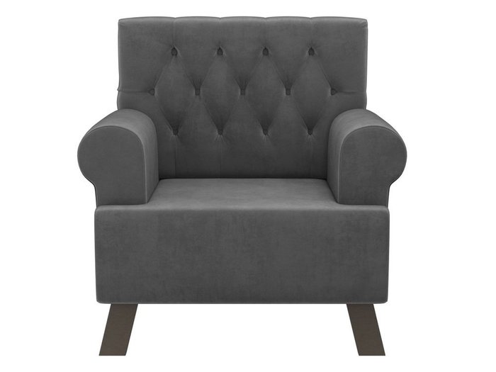 Кресло Хилтон серого цвета - купить Интерьерные кресла по цене 23990.0