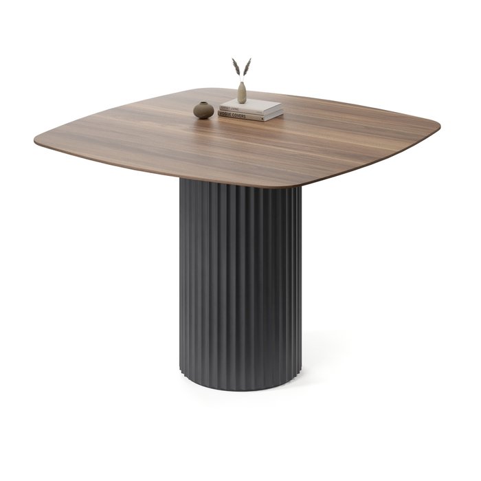 Обеденный стол квадратный Капелла на черном основании - купить Обеденные столы по цене 57408.0