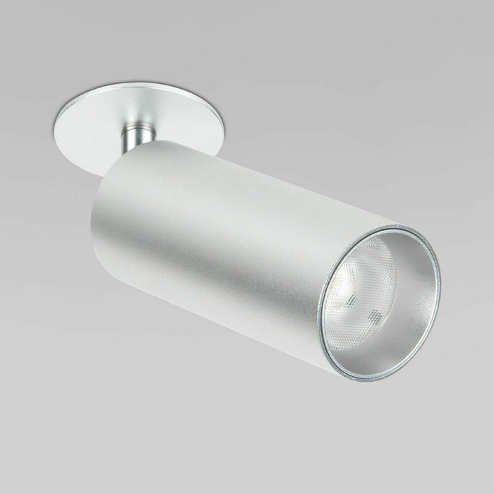 Встраиваемый светодиодный светильник Diffe 4 серебряного цвета - лучшие Встраиваемые споты в INMYROOM