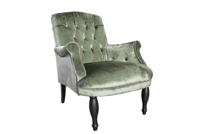Кресло Касабланка зеленого цвета
