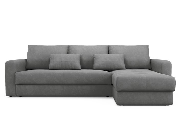 Угловой диван-кровать Ruiz серого цвета
