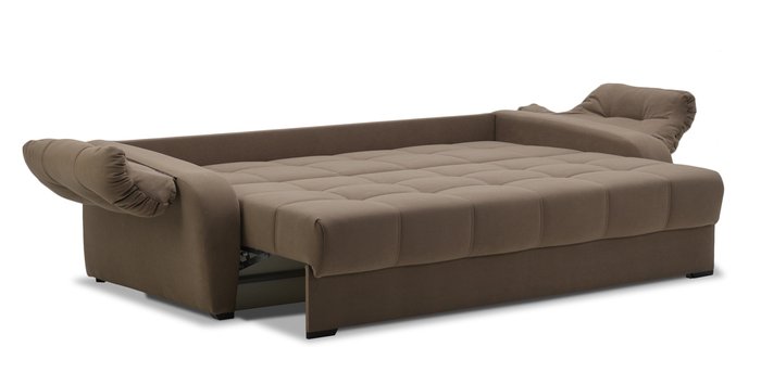 Диван-кровать Вестон коричневого цвета - купить Прямые диваны по цене 35630.0