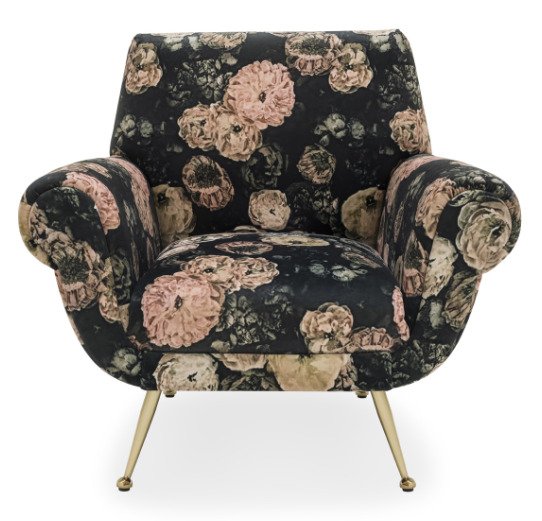 Кресло Margareth черного цвета - лучшие Интерьерные кресла в INMYROOM
