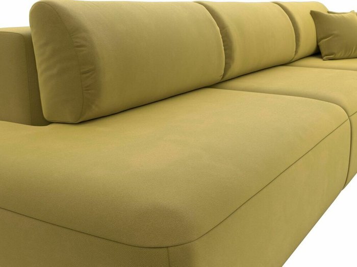 Диван-кровать Лига 036 Модерн Лонг желтого цвета с правым подлокотником - лучшие Прямые диваны в INMYROOM