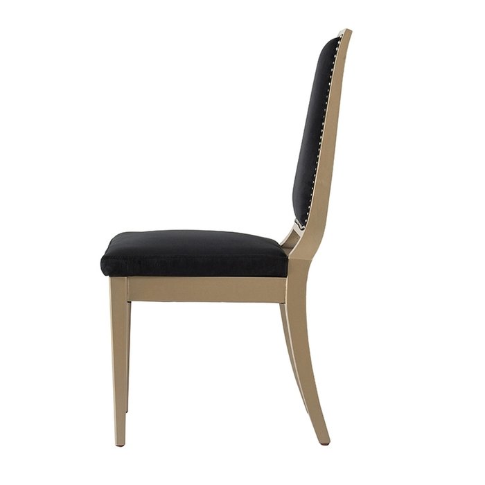 Стул черно-коричневого цвета в обивке из вельвета - лучшие Обеденные стулья в INMYROOM