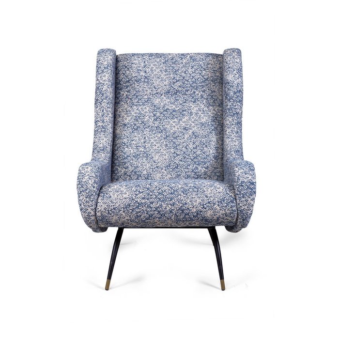 Кресло Zestasia сине-бежевого цвета - лучшие Интерьерные кресла в INMYROOM