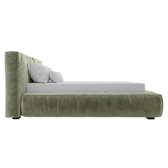 Кровать с ящиком и подъемным механизмом Sweet Dream 200х200 зеленого цвета - лучшие Кровати для спальни в INMYROOM