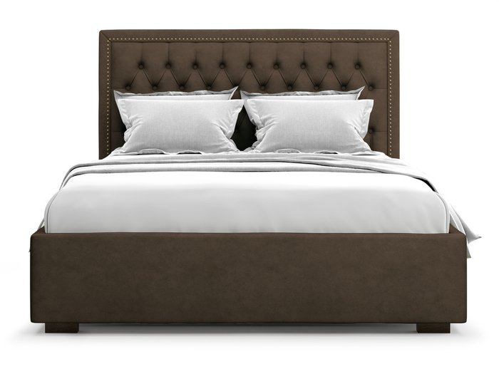 Кровать Orto без подъемного механизма 160х200 шоколадного цвета