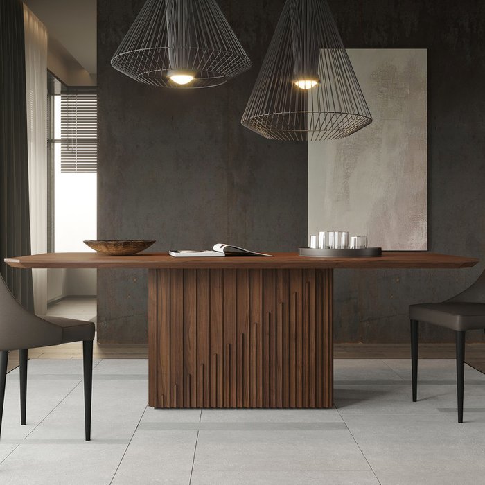 Обеденный стол Menorca L коричневого цвета - лучшие Обеденные столы в INMYROOM