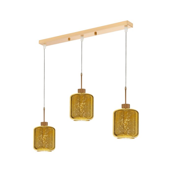 Подвесной светильник Lumina Deco Alacosmo LDP 6811-3 PR GD - лучшие Подвесные светильники в INMYROOM