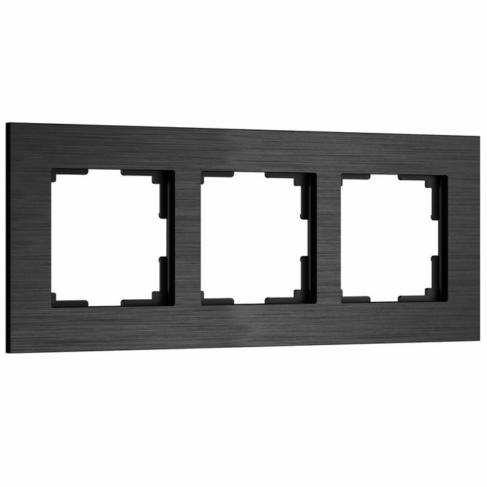 W0033508/ Рамка на 3 поста AluMax (черный алюминий) W0033508 AluMax черный алюминий W0033508/ Рамка на 3 поста AluMax (черный алюминий) W0033508 AluMax черный алюминий