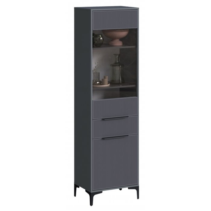 Книжный шкаф Иадама темно-серого цвета