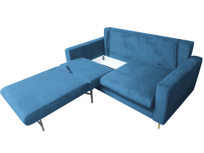 Диван-кровать Рич голубого цвета - лучшие Прямые диваны в INMYROOM