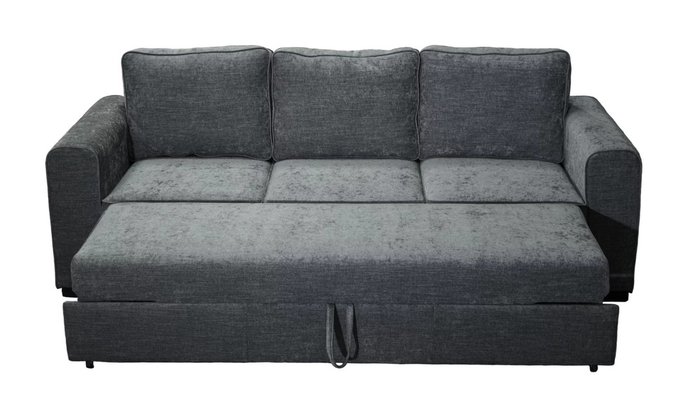 Прямой диван-кровать Майами серого цвета - купить Прямые диваны по цене 75600.0