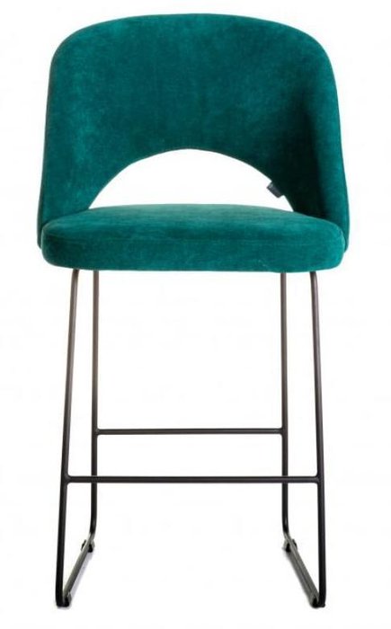 Кресло полубарное Lars изумрудного цвета - лучшие Барные стулья в INMYROOM
