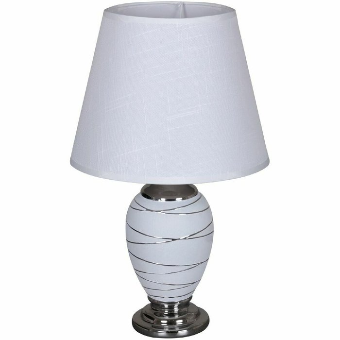 Настольная лампа 30335-0.7-01 (ткань, цвет белый) - купить Настольные лампы по цене 2280.0