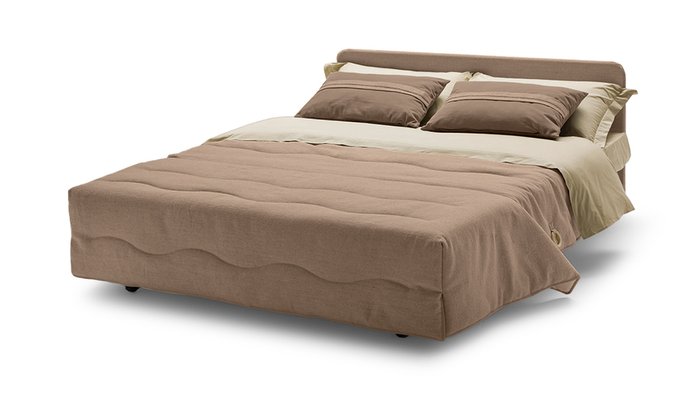 Диван-кровать Весна светло-коричневого цвета - купить Прямые диваны по цене 55900.0