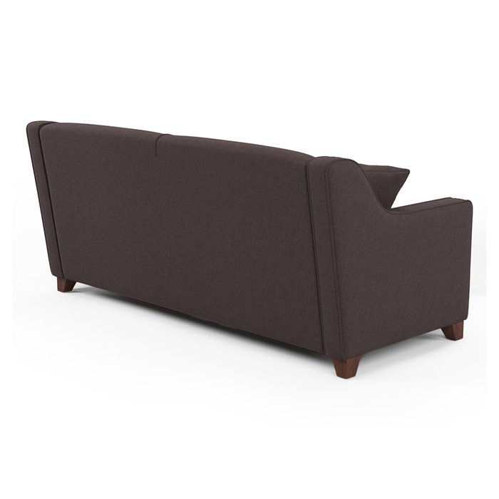 Диван трехместный Halston MT темно-коричневого цвета - лучшие Прямые диваны в INMYROOM