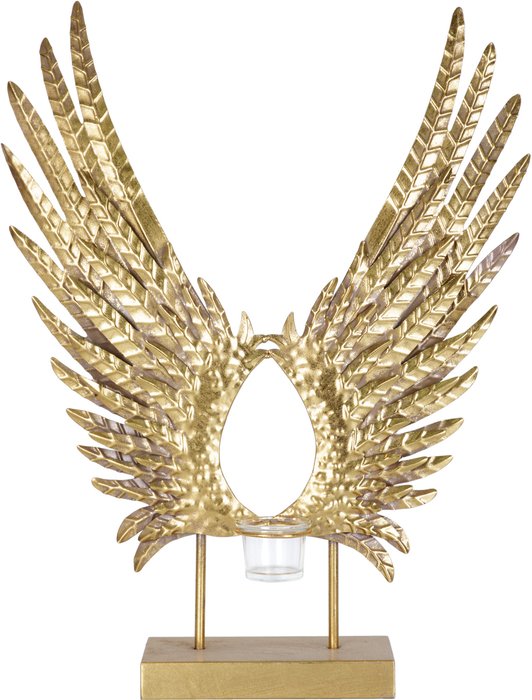 Декор настольный Крылья золотого цвета