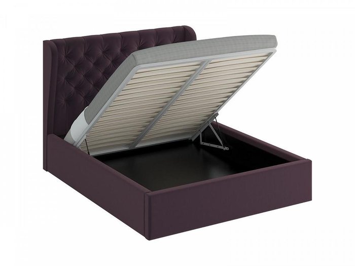Кровать Jazz фиолетового цвета с подъемным механизмом 180х200 - купить Кровати для спальни по цене 76590.0