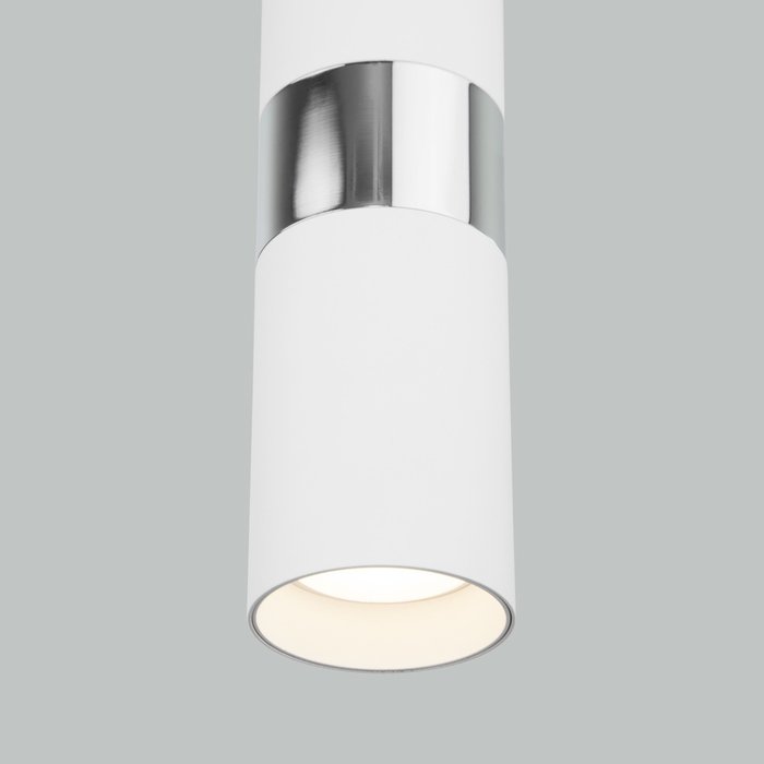 Подвесной светильник 50096/1 белый/хром - лучшие Подвесные светильники в INMYROOM