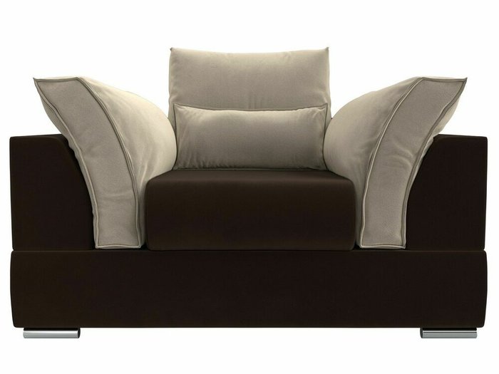 Кресло Пекин бежево-коричневого цвета - купить Интерьерные кресла по цене 39999.0