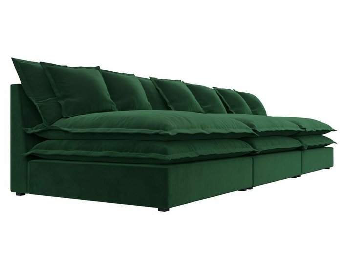 Диван Лига 040 Лонг темно-зеленого цвета  - лучшие Прямые диваны в INMYROOM