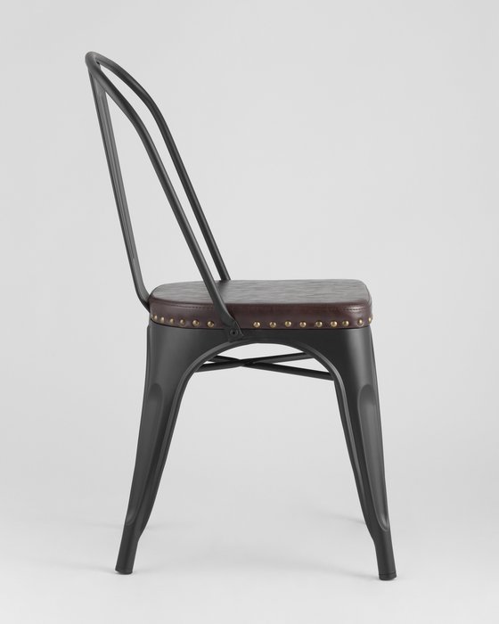 Обеденный стул Tolix Soft черного цвета - лучшие Обеденные стулья в INMYROOM