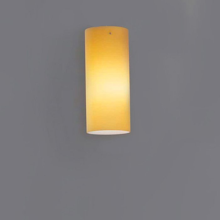 Потолочный светильник Leucos "TUBE" из матового стекла янтарного цвета