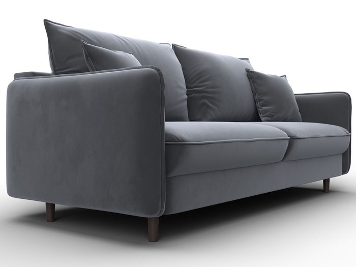 Диван-кровать Лига-064 серого цвета - лучшие Прямые диваны в INMYROOM Диван-кровать Лига-064 серого цвета - лучшие Прямые диваны в INMYROOM