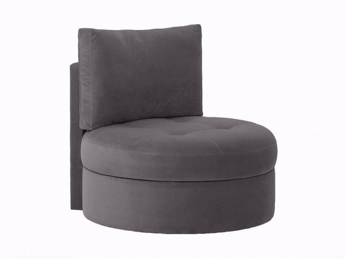 Кресло Wing Round серого цвета - купить Интерьерные кресла по цене 32580.0