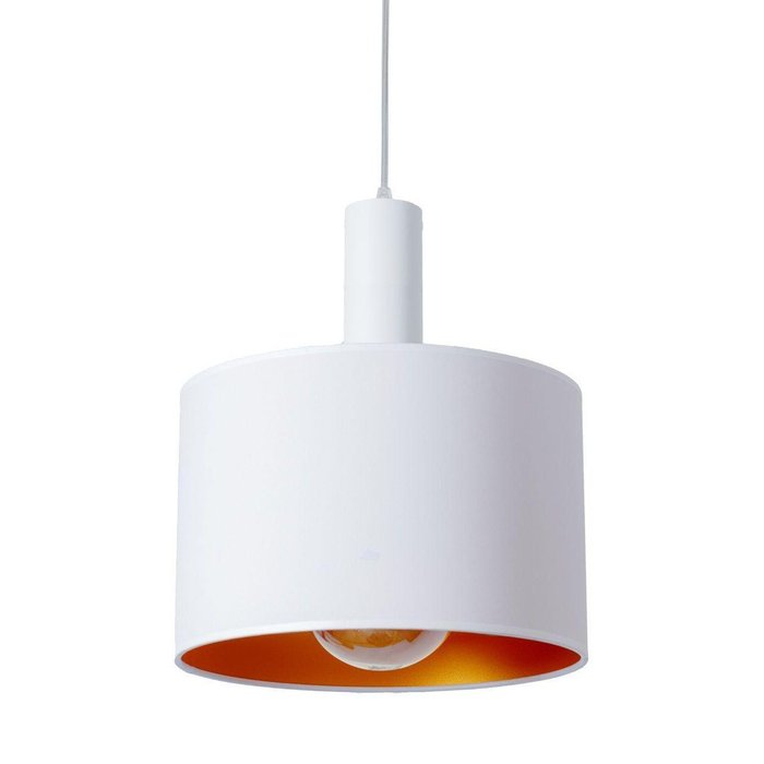 Подвесной светильник Cosy с абажуром белого цвета 