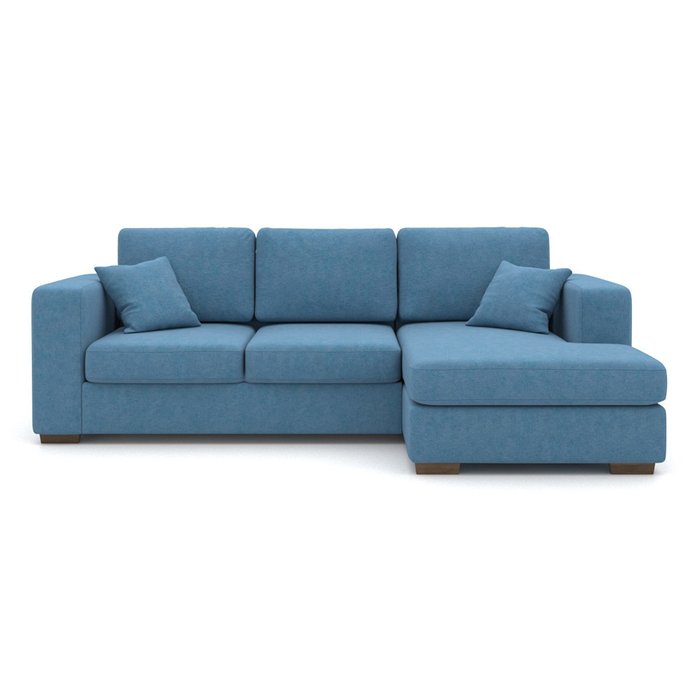 Угловой диван-кровать Morti EKL синего цвета - купить Угловые диваны по цене 88100.0