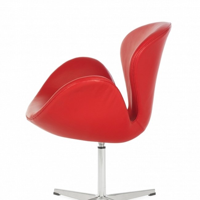 Кресло Swan красного цвета - купить Интерьерные кресла по цене 74458.0