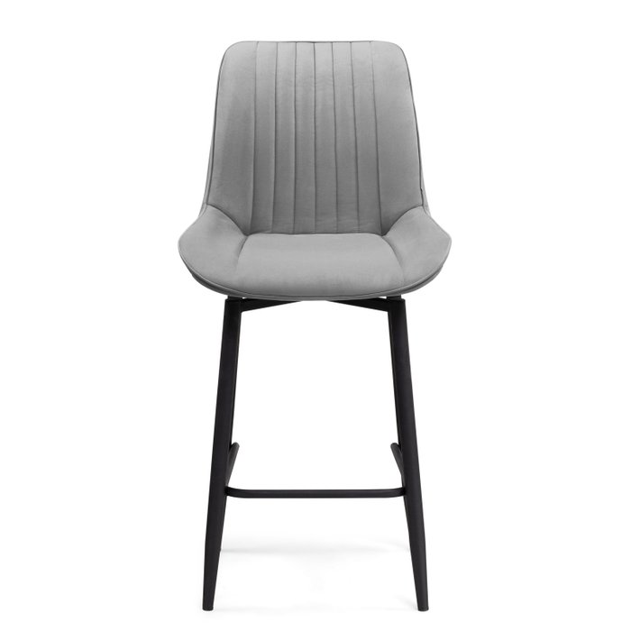 Стул полубарный Седа светло-серого цвета - купить Барные стулья по цене 7390.0