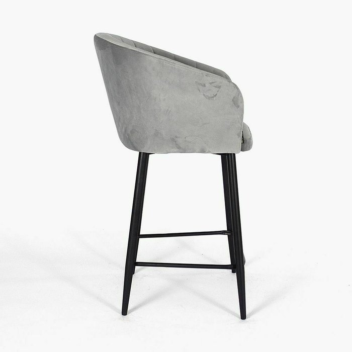 Барный стул Гарда серо-черного цвета - лучшие Барные стулья в INMYROOM