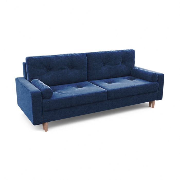 Диван-кровать Дэн темно-синего цвета - купить Прямые диваны по цене 42330.0