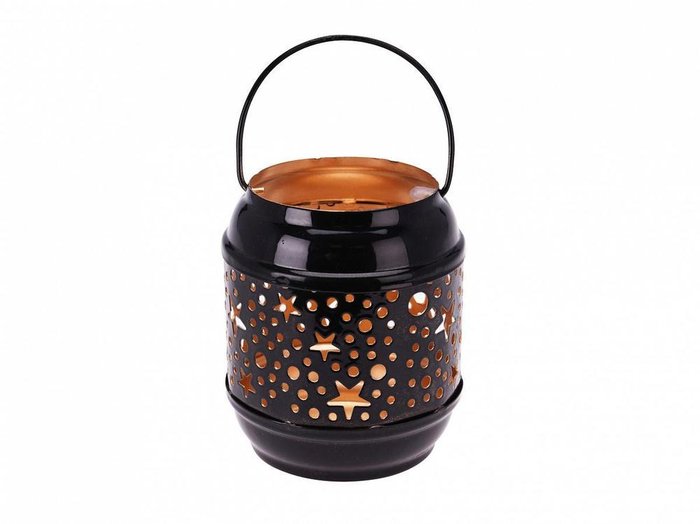 Подсвечник Stars black&gold из металла Подсвечник Stars black&gold из металла