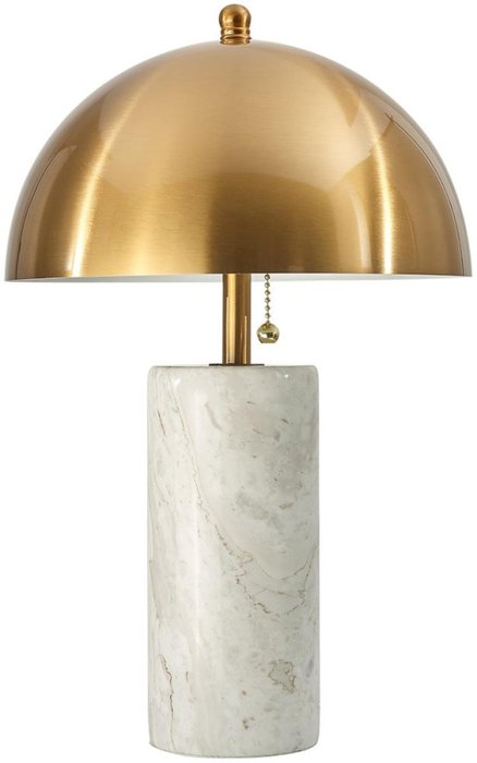 Настольная лампа с выкл. гриб Odeon Light Rufina 7088/2T бронзовый/металл/мрамор 2*LED E14 7W 220V