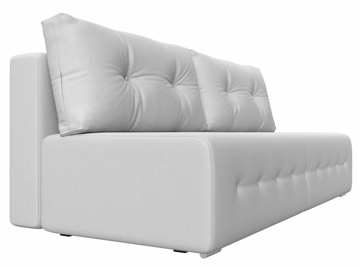Прямой диван-кровать Лондон белого цвета (экокожа) - лучшие Прямые диваны в INMYROOM