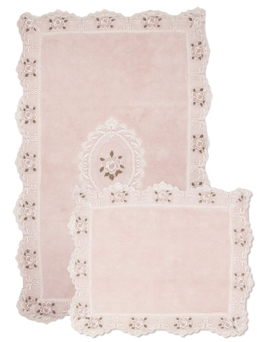 Набор из двух ковриков розового цвета