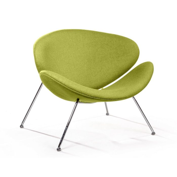 Лаунж кресло Slice зеленого цвета