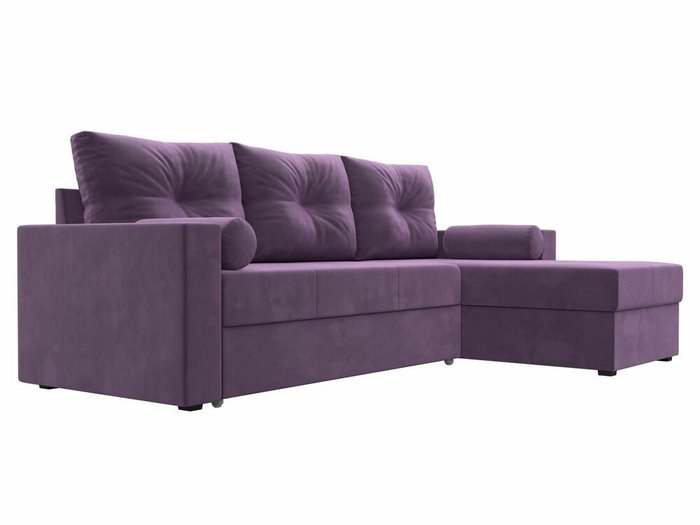 Угловой диван-кровать Верона сиреневого цвета правый угол - лучшие Угловые диваны в INMYROOM
