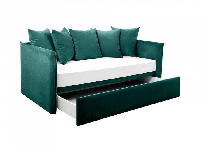 Кровать-кушетка Milano зеленого цвета - лучшие Кровати для спальни в INMYROOM