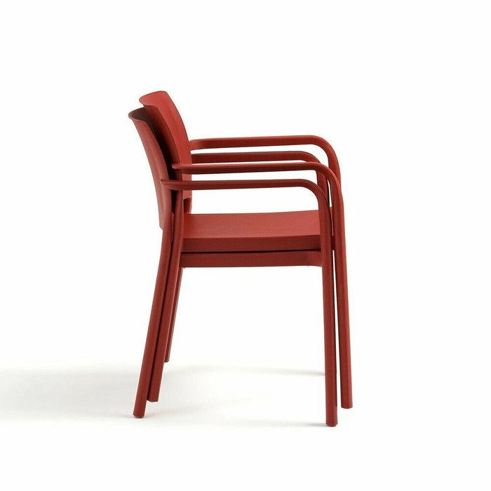 Комплект из двух стульев Kenta красного цвета - лучшие Садовые стулья в INMYROOM